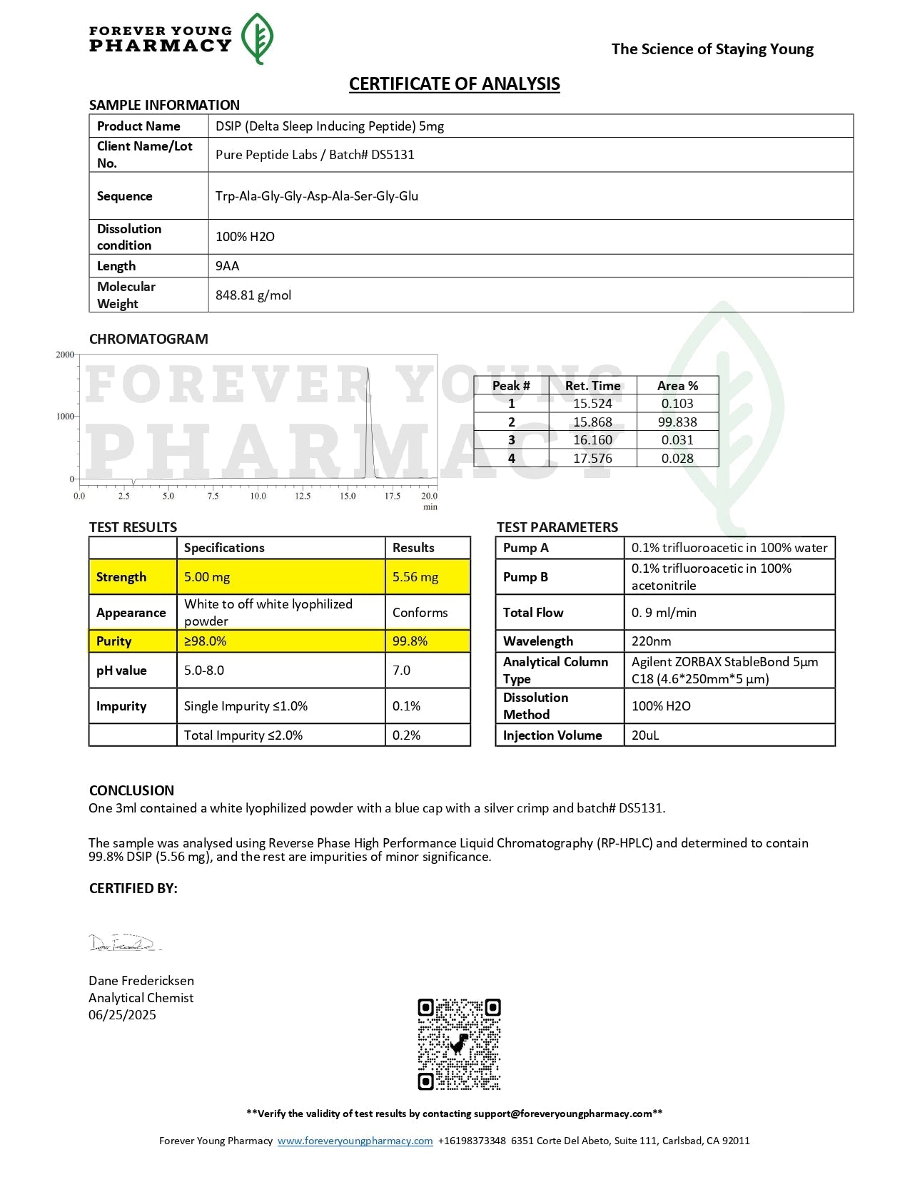 DSIP - Pure Peptide Labs
