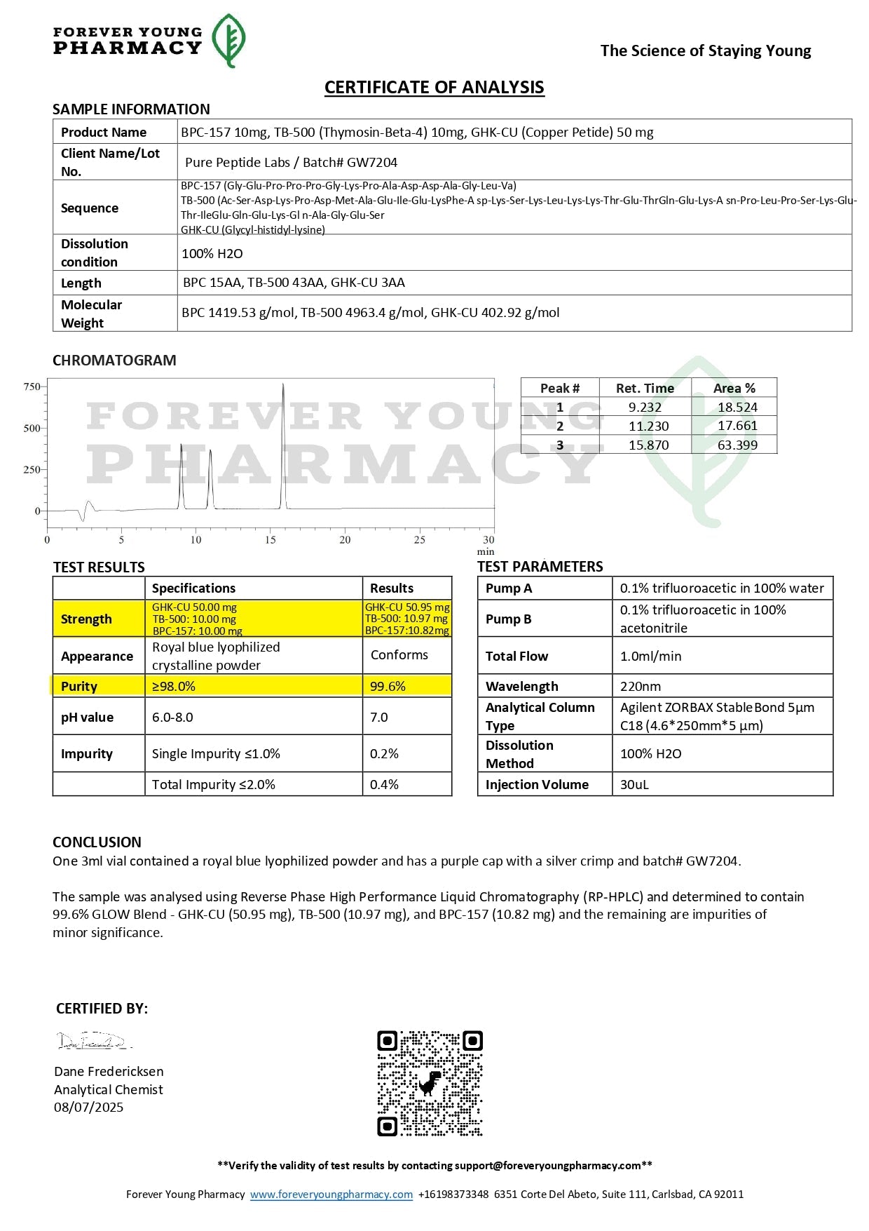 GLOW Blend (GHK - Cu/BPC - 157/TB - 500) - Pure Peptide Labs