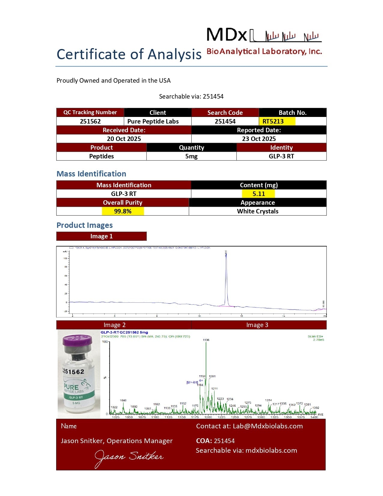 GLP - 3RT - Pure Peptide Labs
