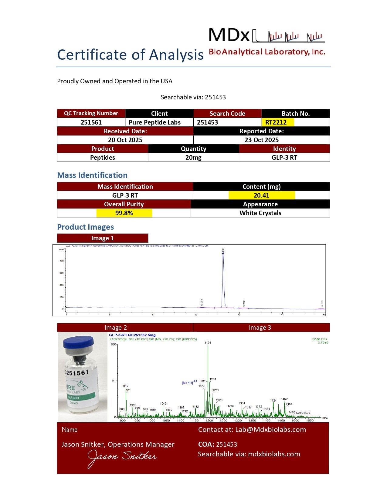 GLP - 3RT - Pure Peptide Labs