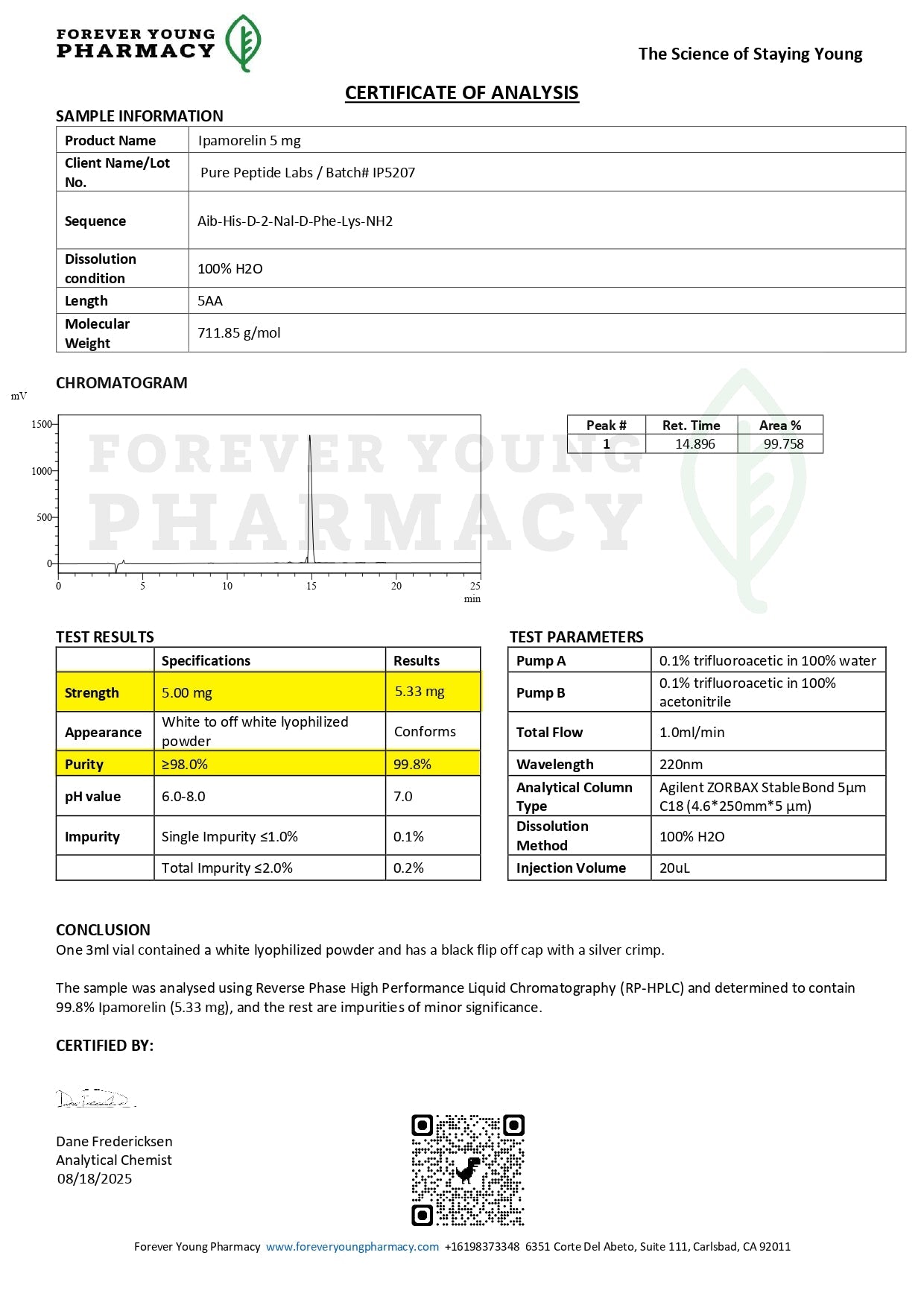 Ipamorelin - Pure Peptide Labs