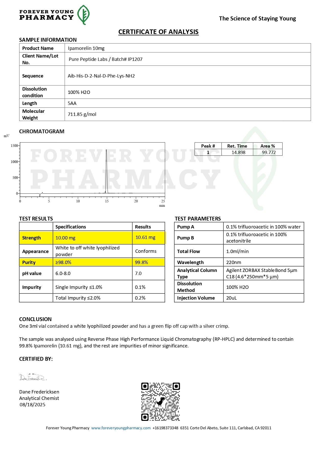 Ipamorelin - Pure Peptide Labs