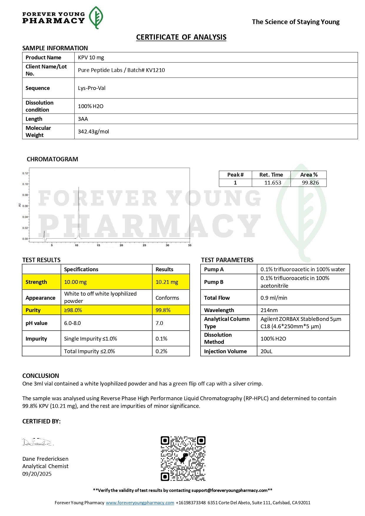 KPV - Pure Peptide Labs