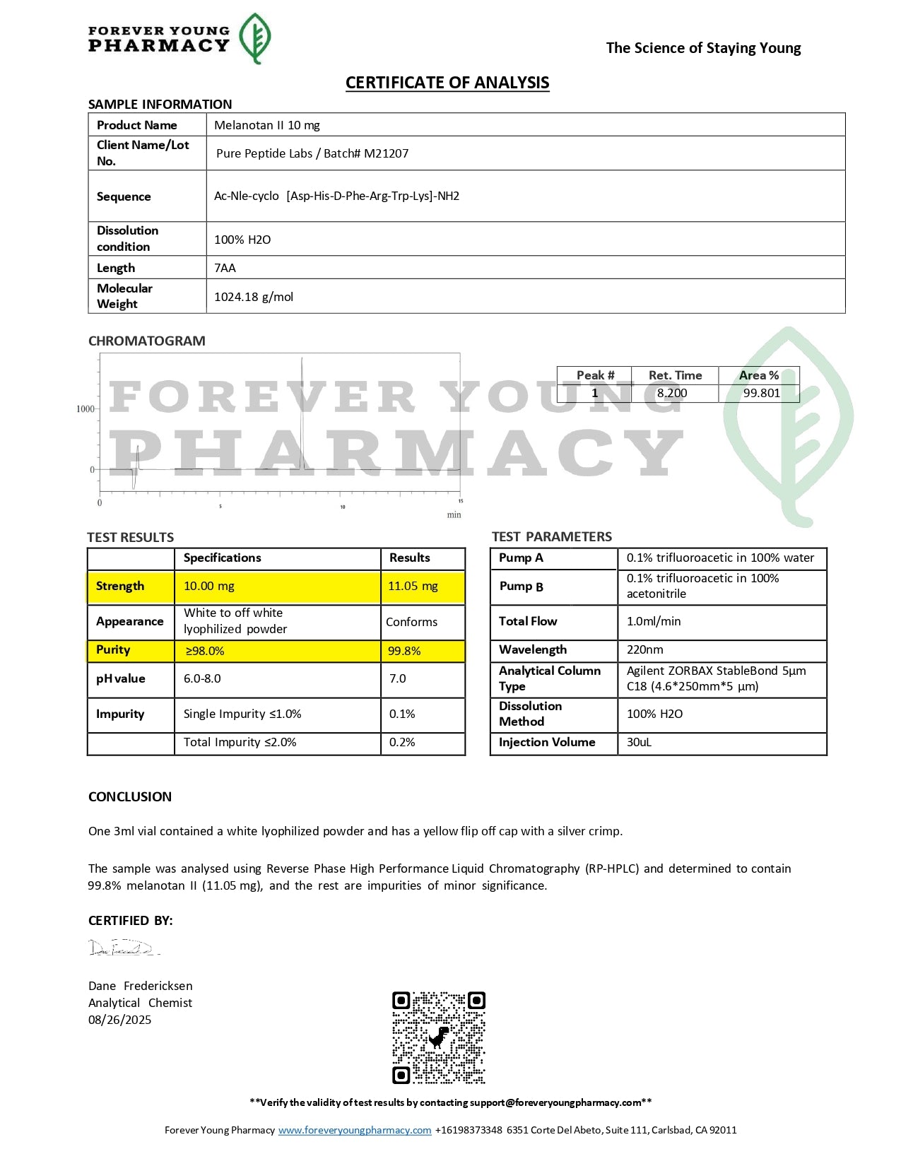 Melanotan 2 - Pure Peptide Labs