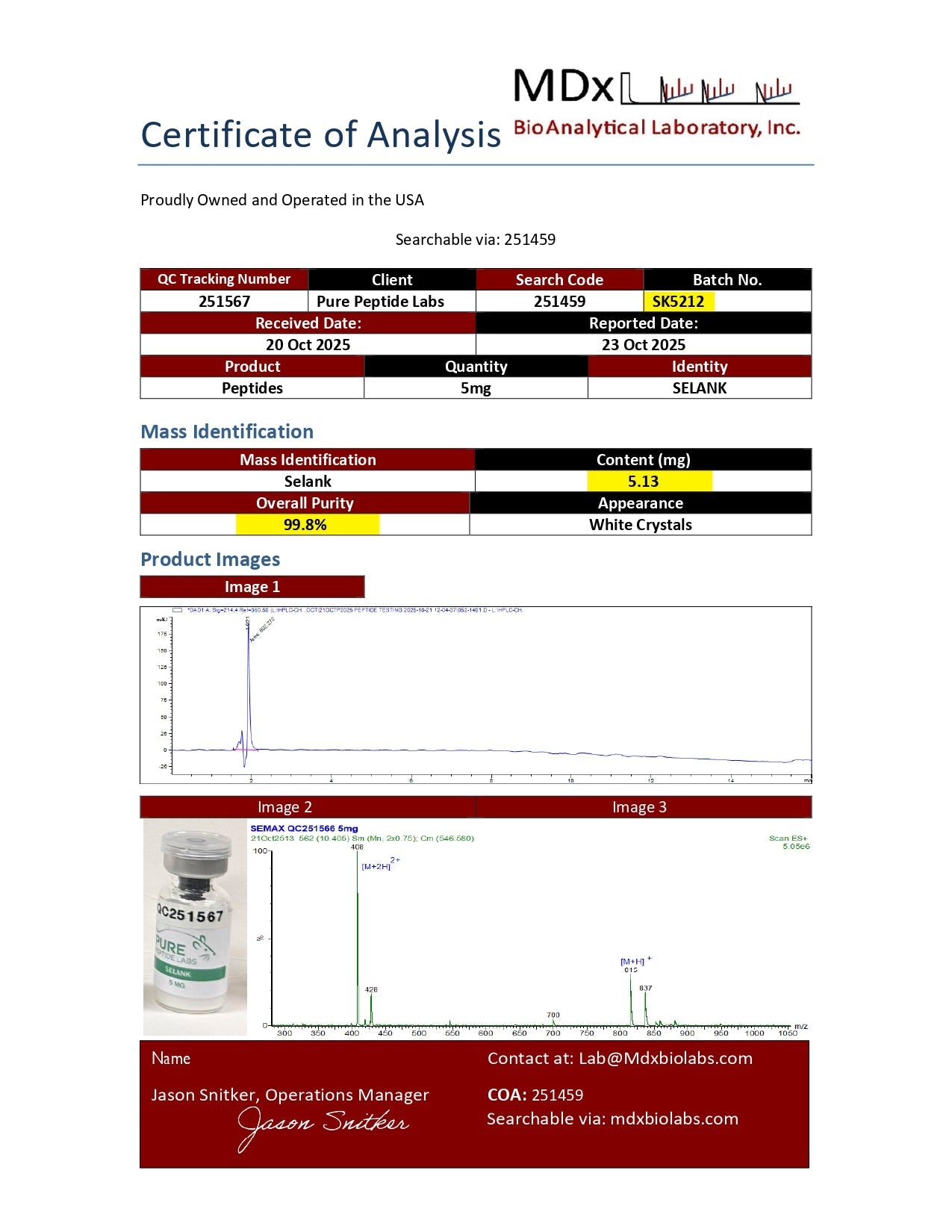Selank - Pure Peptide Labs