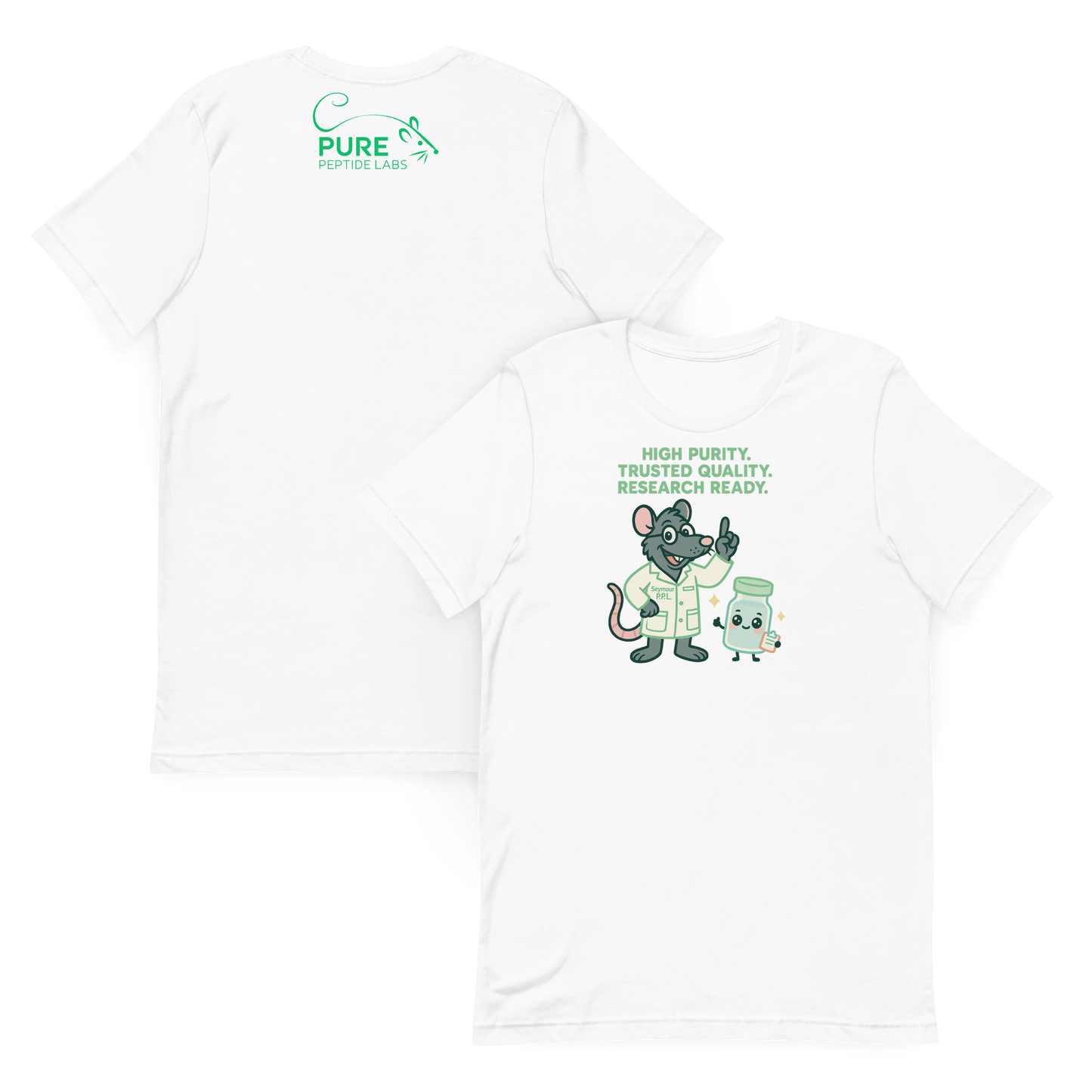 Seymour Signature Tee – Support Science, Spark Hope (Unisex) - Pure Peptide Labs