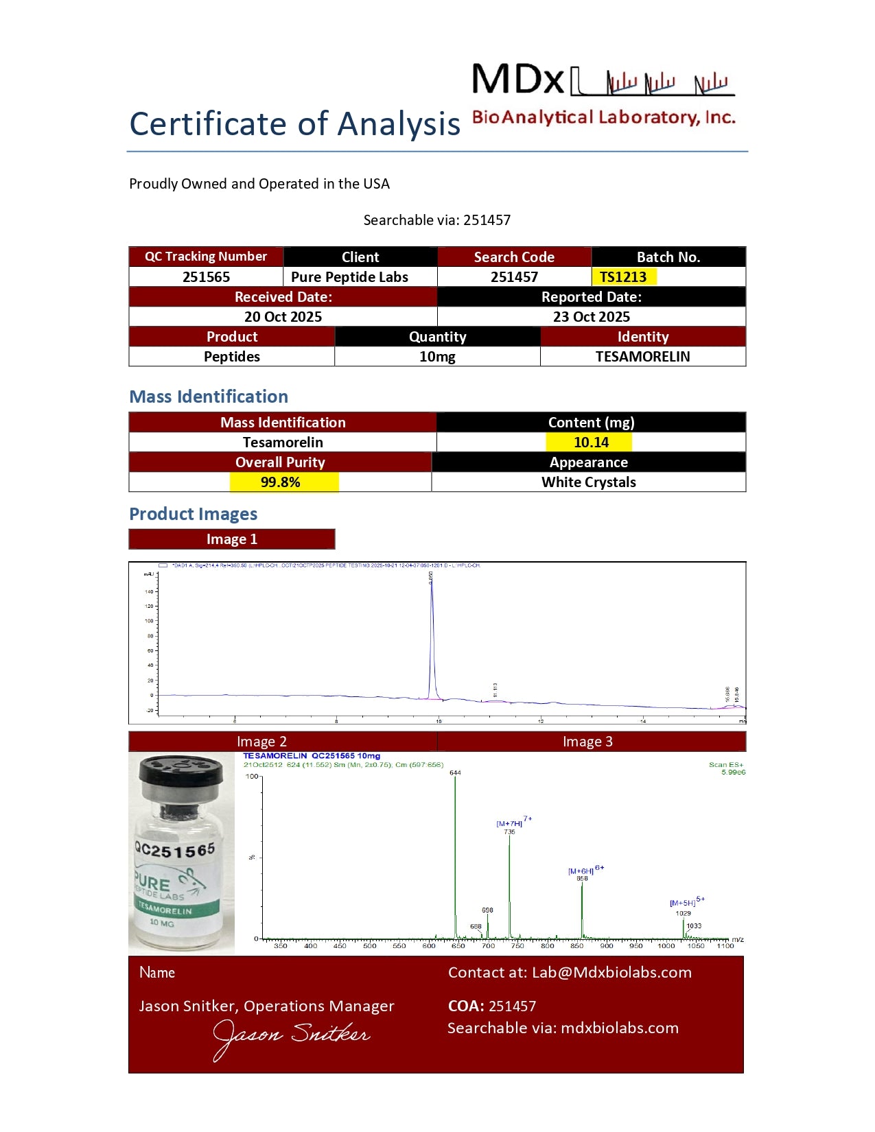 Tesamorelin - Pure Peptide Labs