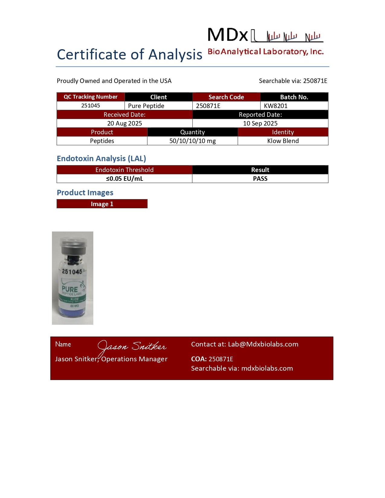 KLOW Blend (KPV/GHK-Cu/BPC-157/TB-500)