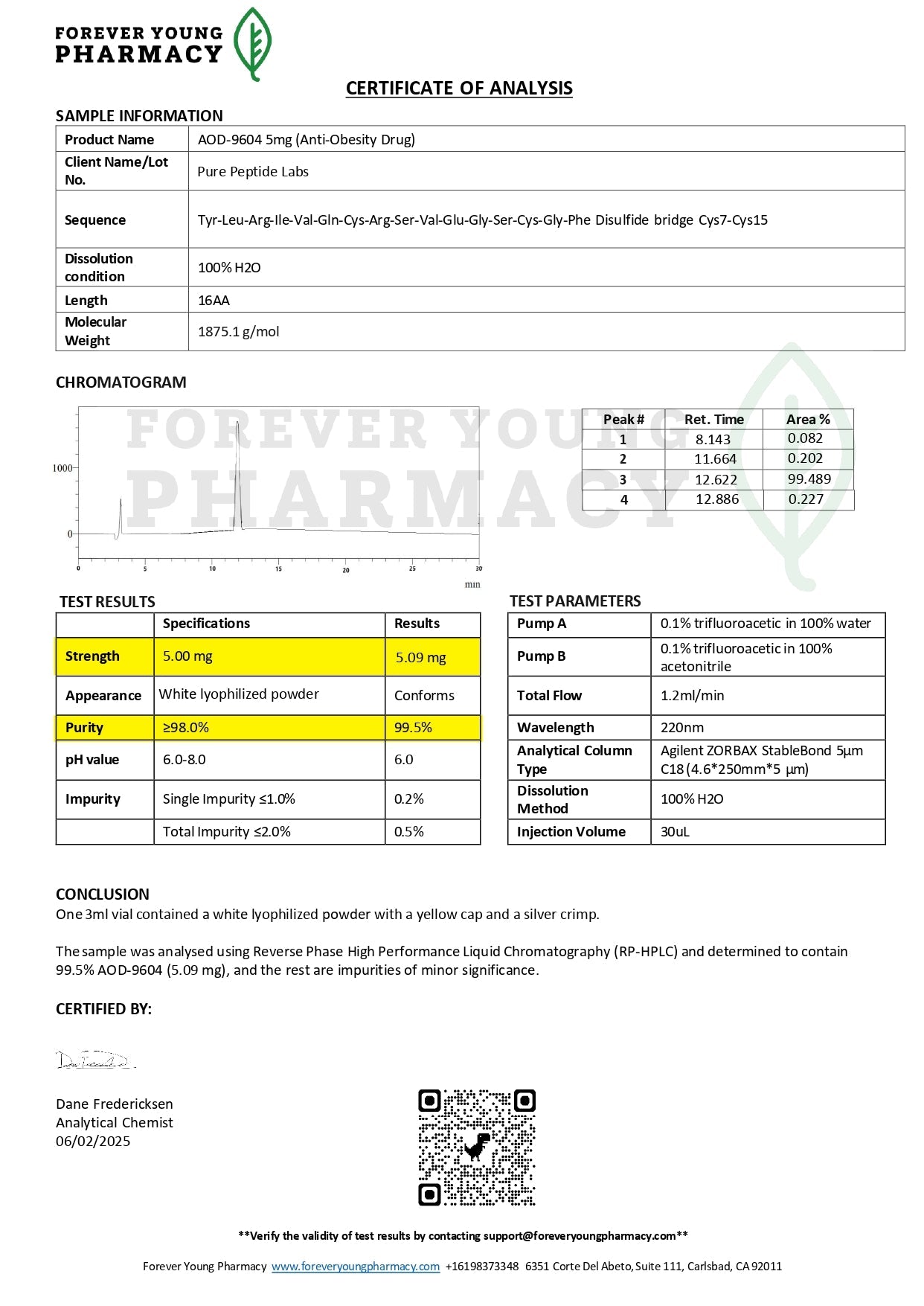 AOD - 9604 - Pure Peptide Labs