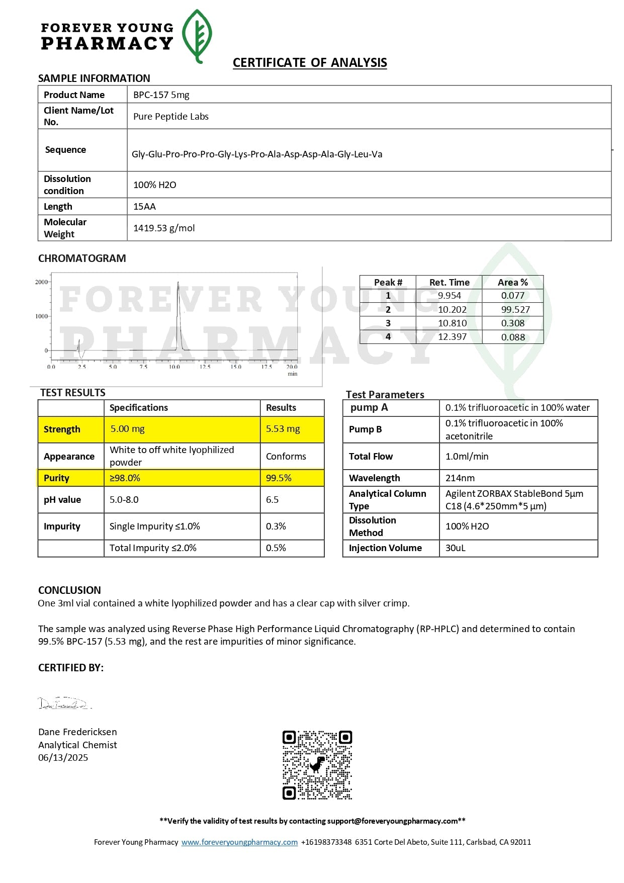 BPC - 157 - Pure Peptide Labs