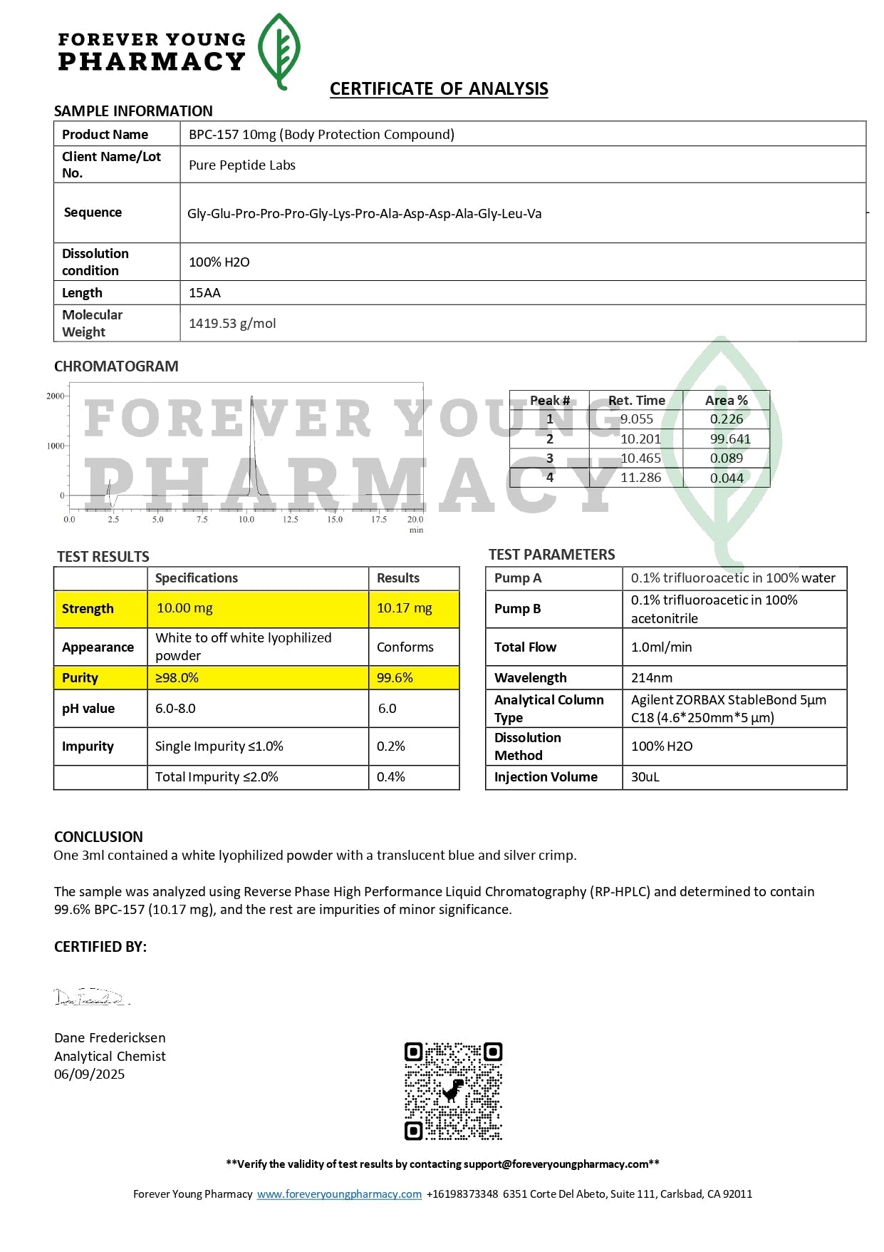 BPC - 157 - Pure Peptide Labs