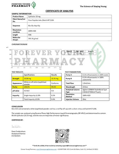 Epithalon - Pure Peptide Labs