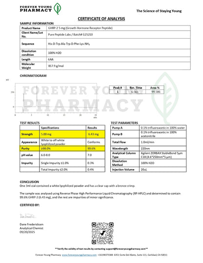 GHRP - 2 - Pure Peptide Labs