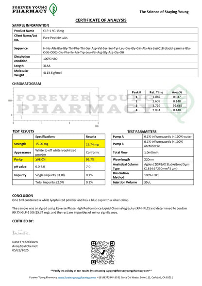 GLP - 1SEMA - Pure Peptide Labs
