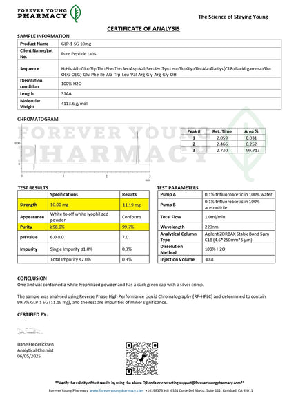 GLP - 1SEMA - Pure Peptide Labs