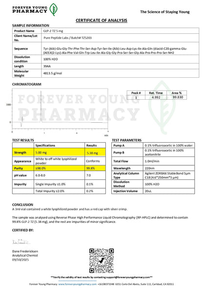 GLP - 2TZ - Pure Peptide Labs