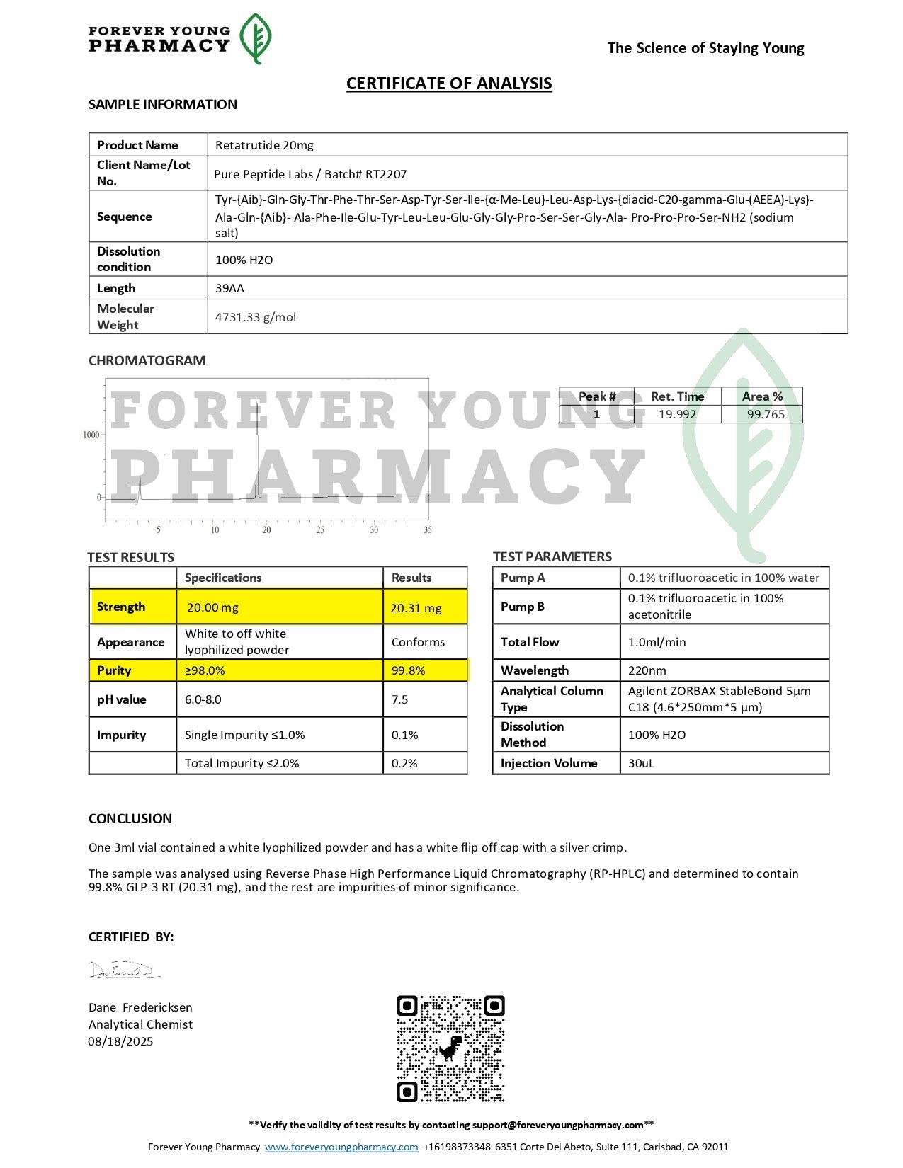 GLP - 3RT - Pure Peptide Labs