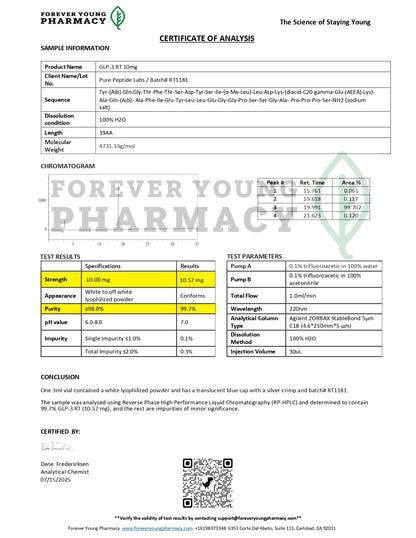 GLP - 3RT - Pure Peptide Labs