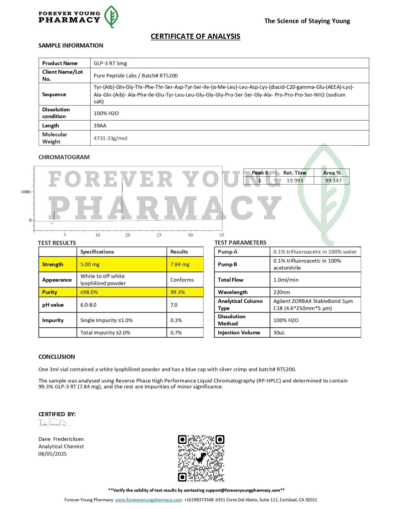 GLP - 3RT - Pure Peptide Labs