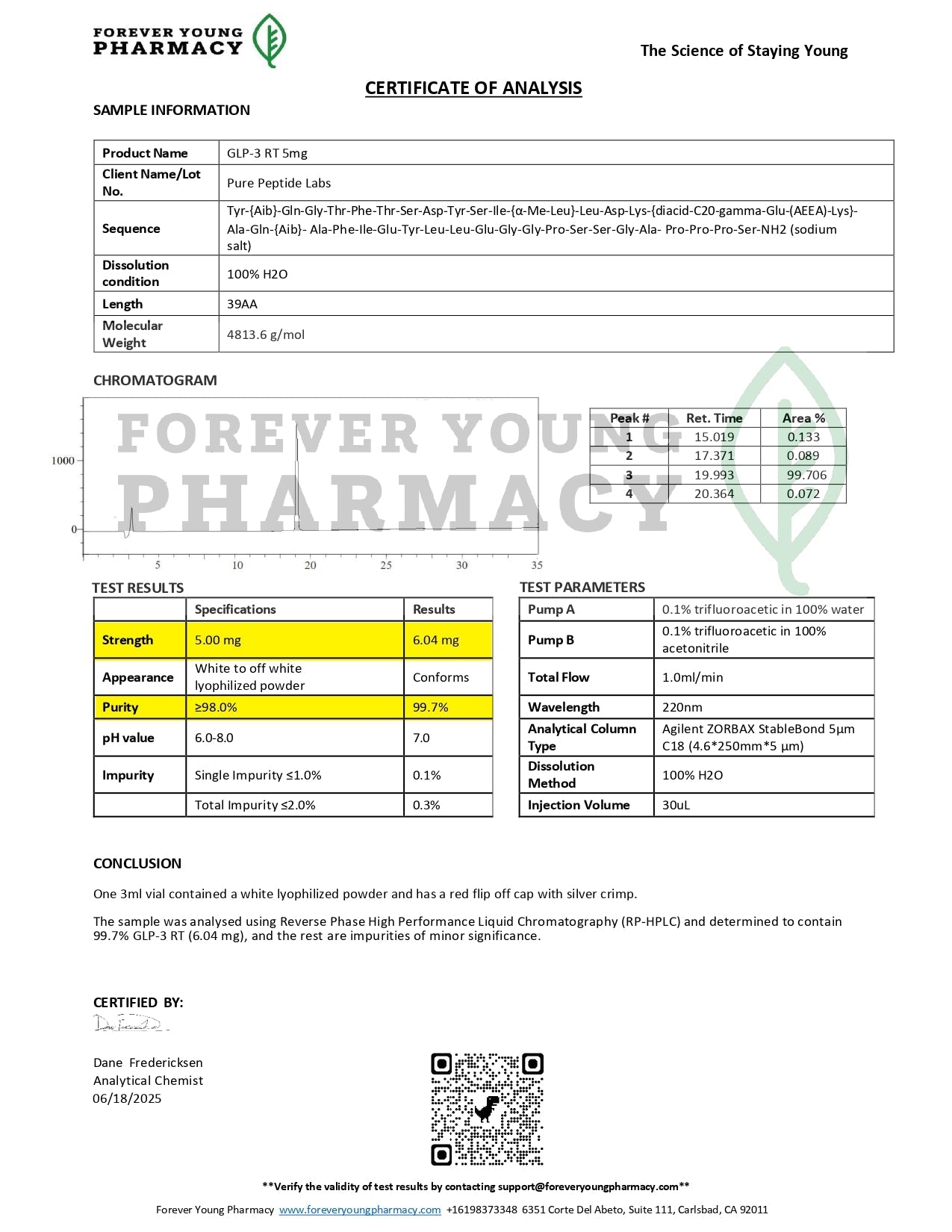 GLP - 3RT - Pure Peptide Labs