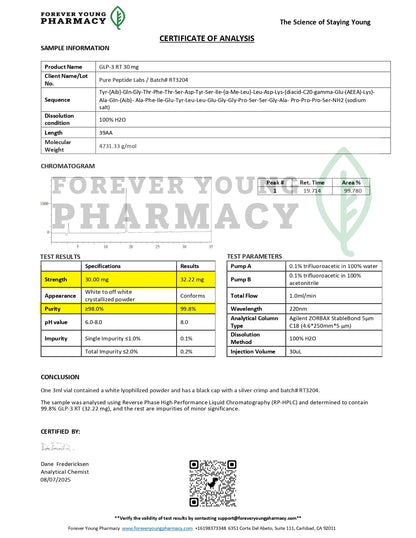 GLP - 3RT - Pure Peptide Labs