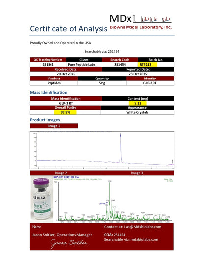 GLP - 3RT - Pure Peptide Labs