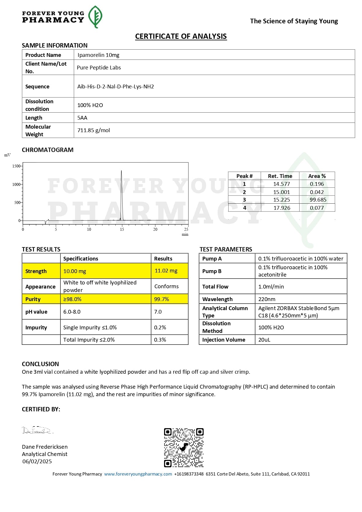 Ipamorelin - Pure Peptide Labs