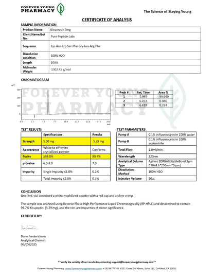 Kisspeptin - Pure Peptide Labs