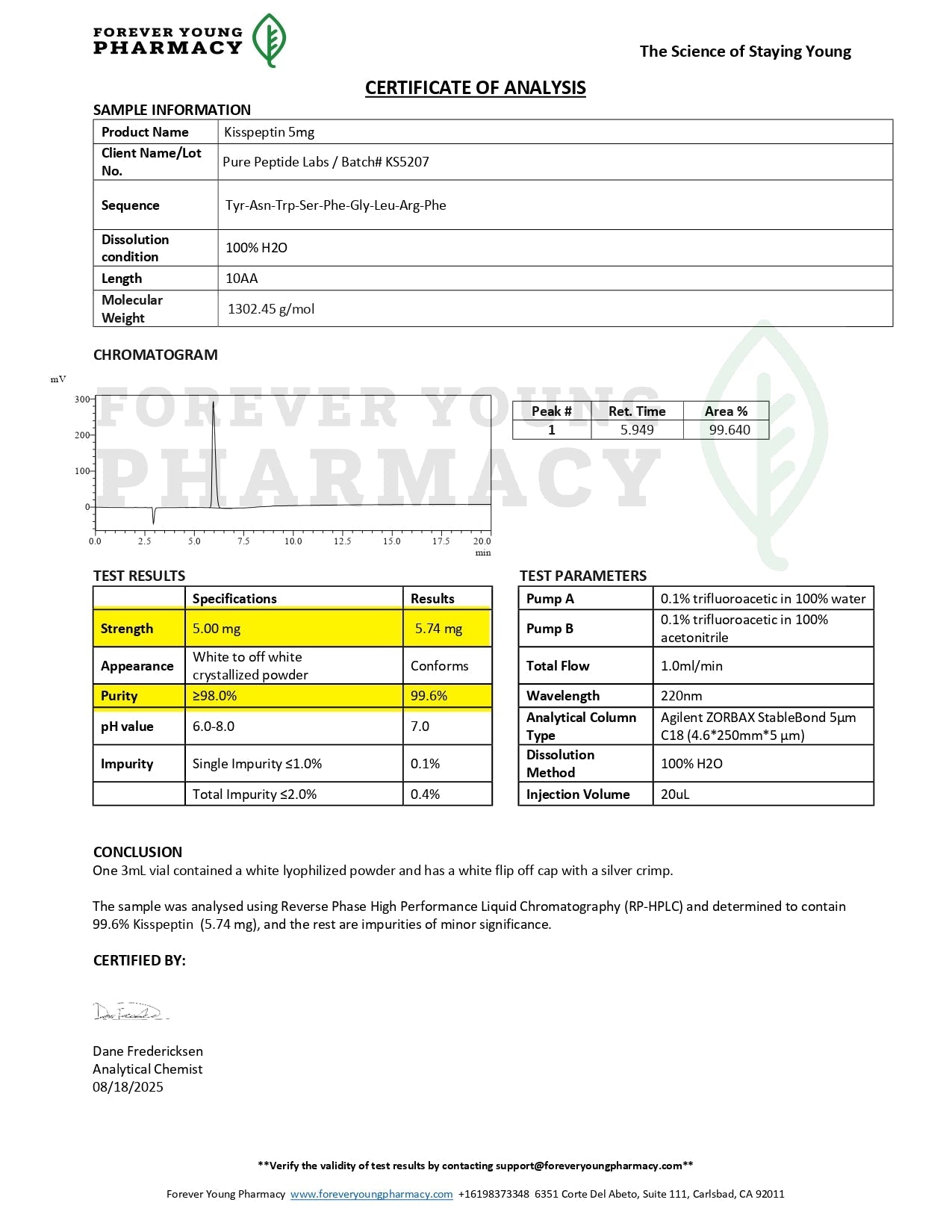 Kisspeptin - Pure Peptide Labs