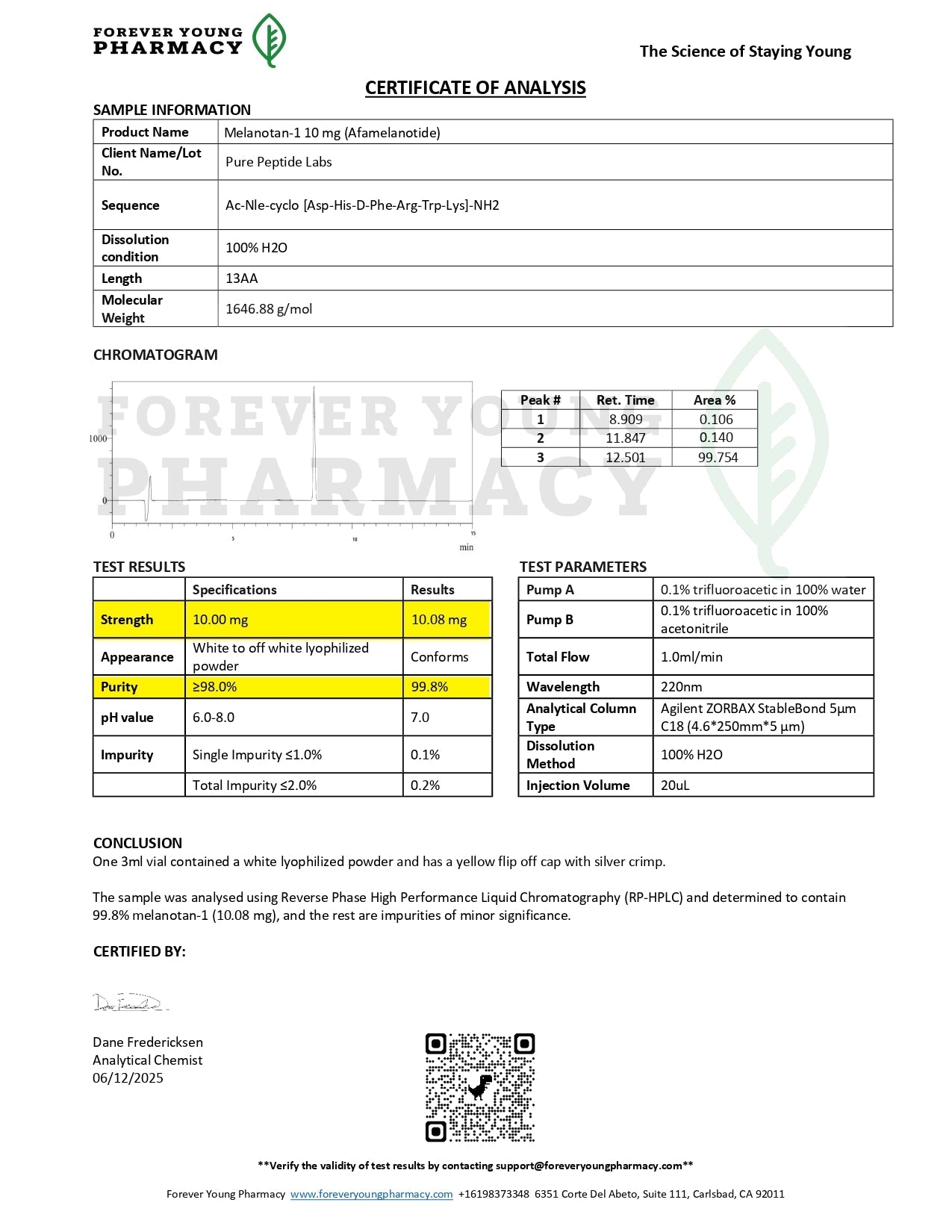 Melanotan 1 - Pure Peptide Labs