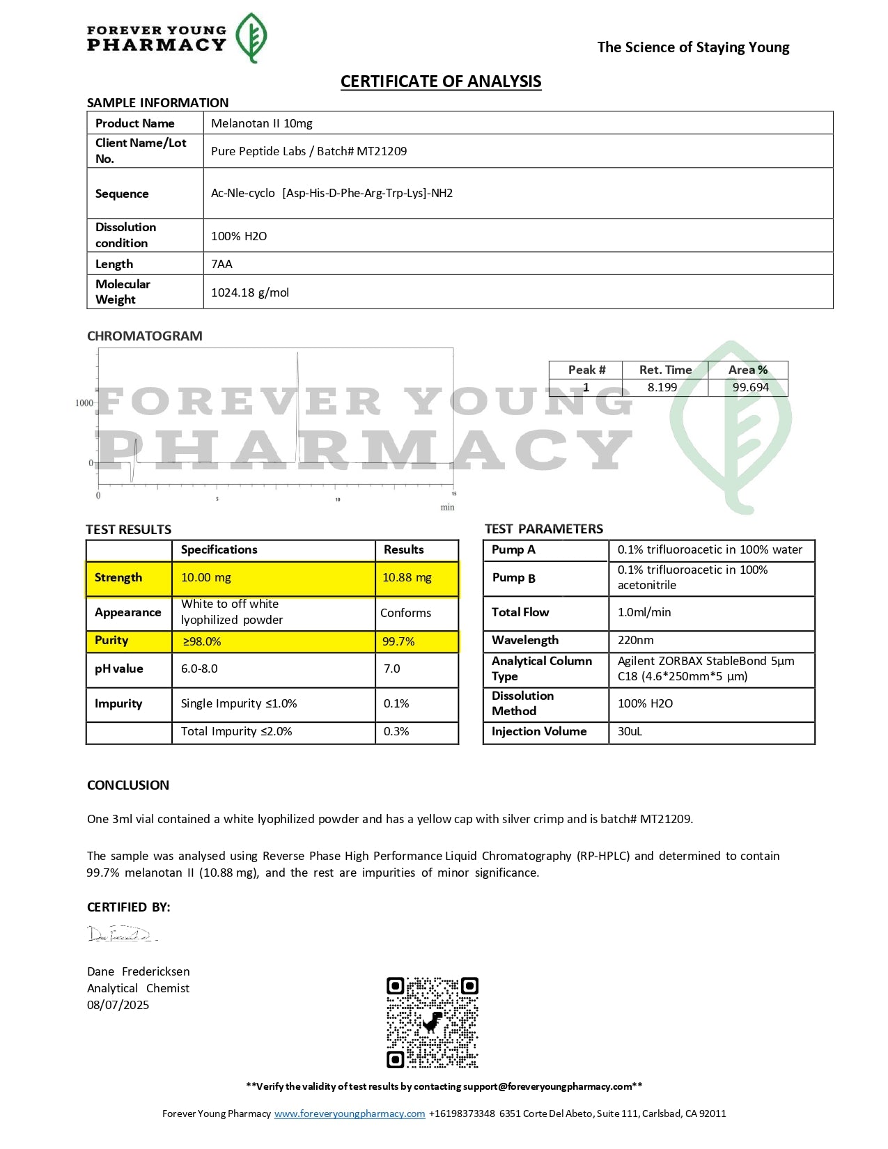 Melanotan 2 - Pure Peptide Labs