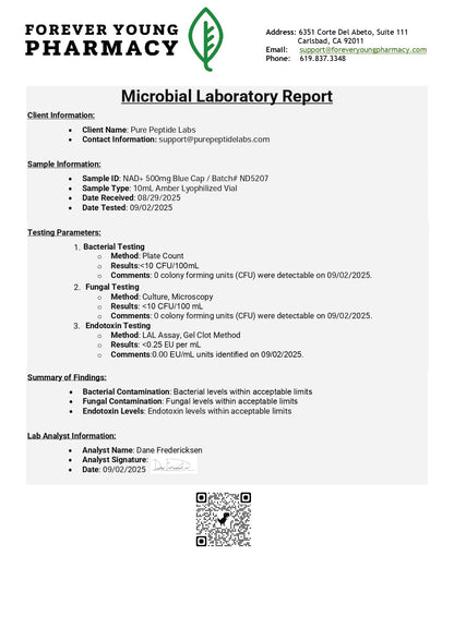 NAD+ - Pure Peptide Labs