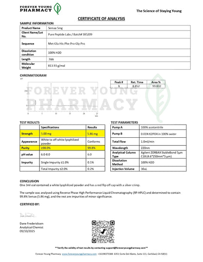 Semax - Pure Peptide Labs