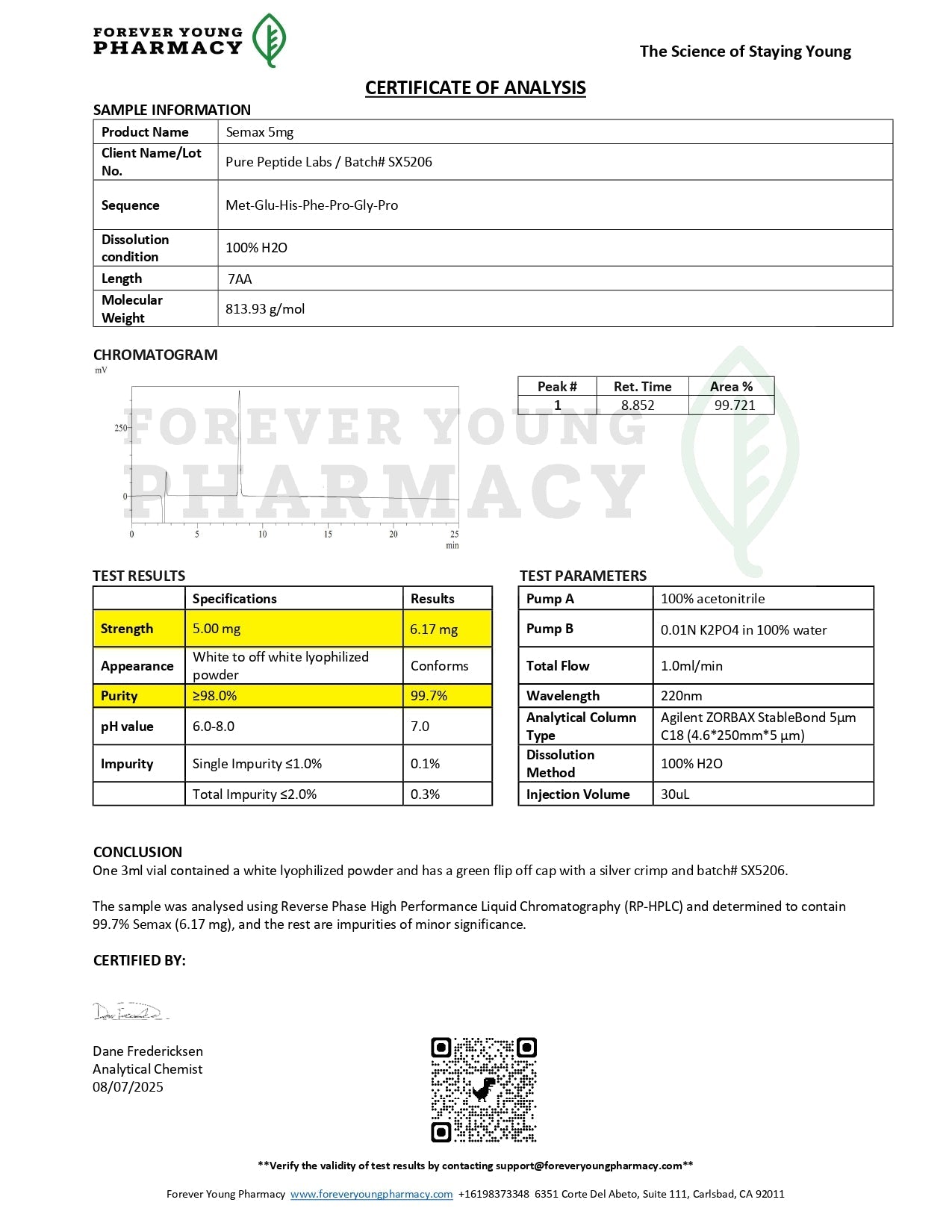 Semax - Pure Peptide Labs
