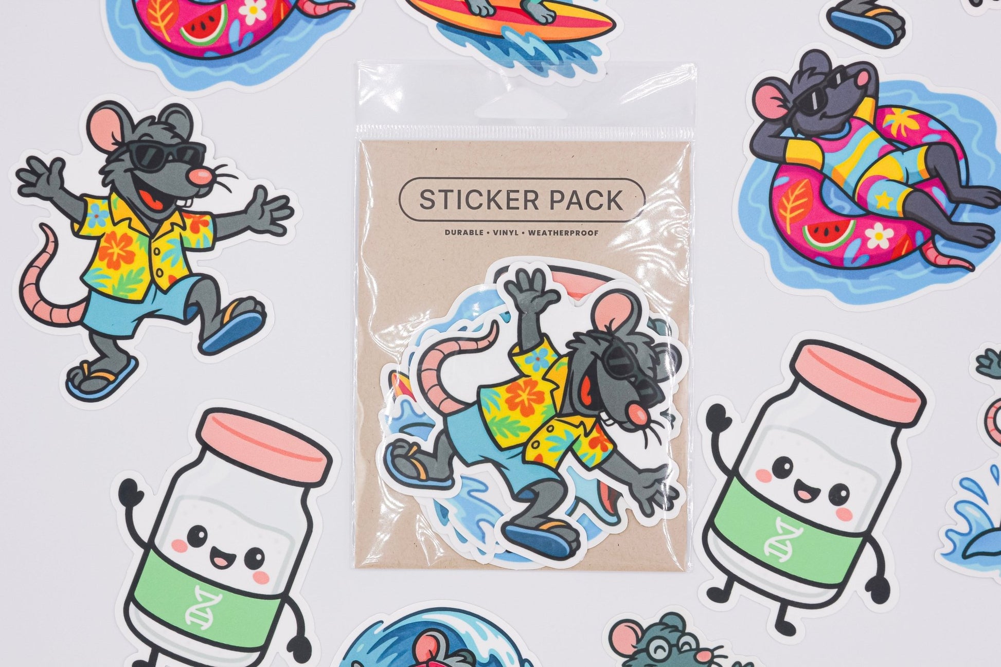 Seymour Sticker Pack – Support Research, Fight Cancer - Pure Peptide Labs