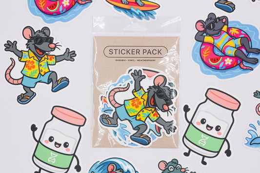 Seymour Sticker Pack – Support Research, Fight Cancer - Pure Peptide Labs