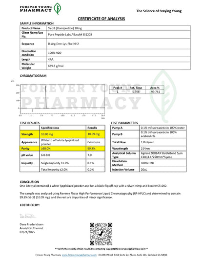SS - 31 - Pure Peptide Labs