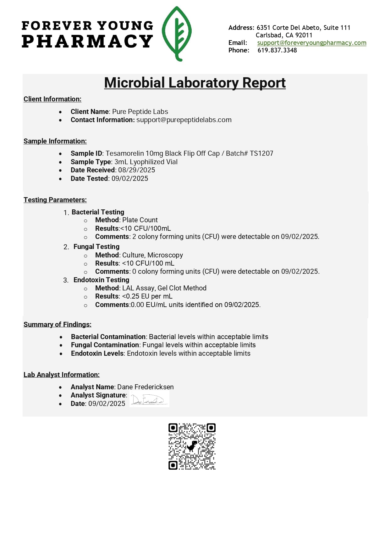 Tesamorelin - Pure Peptide Labs